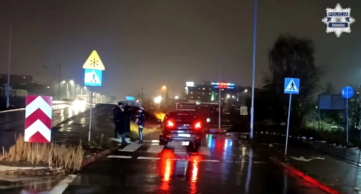 Potrącenie w Katowicach. Kobieta znajdowała się na pasach