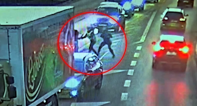 Pijany kierowca zaatakował policjanta na drodze. Wszystko nagrała kamera