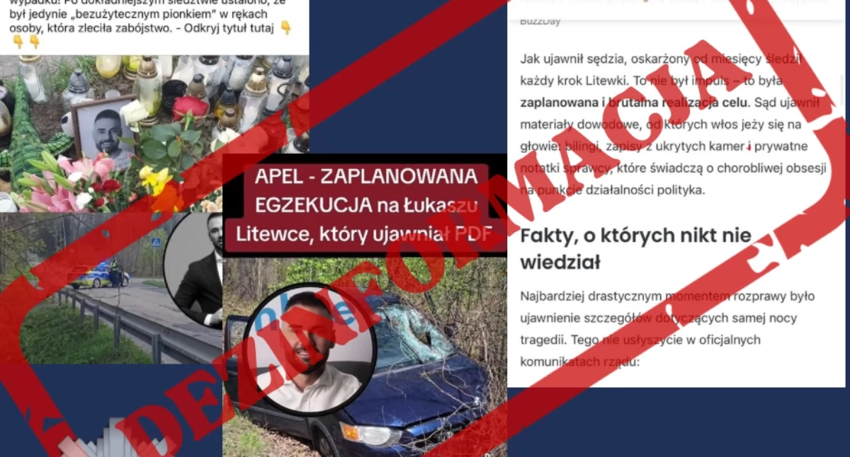 Kolejny apel Policji w sprawie wypadku, w którym zginął Łukasz Litewka. „Kierowca nie był funkcjonariuszem Policji”