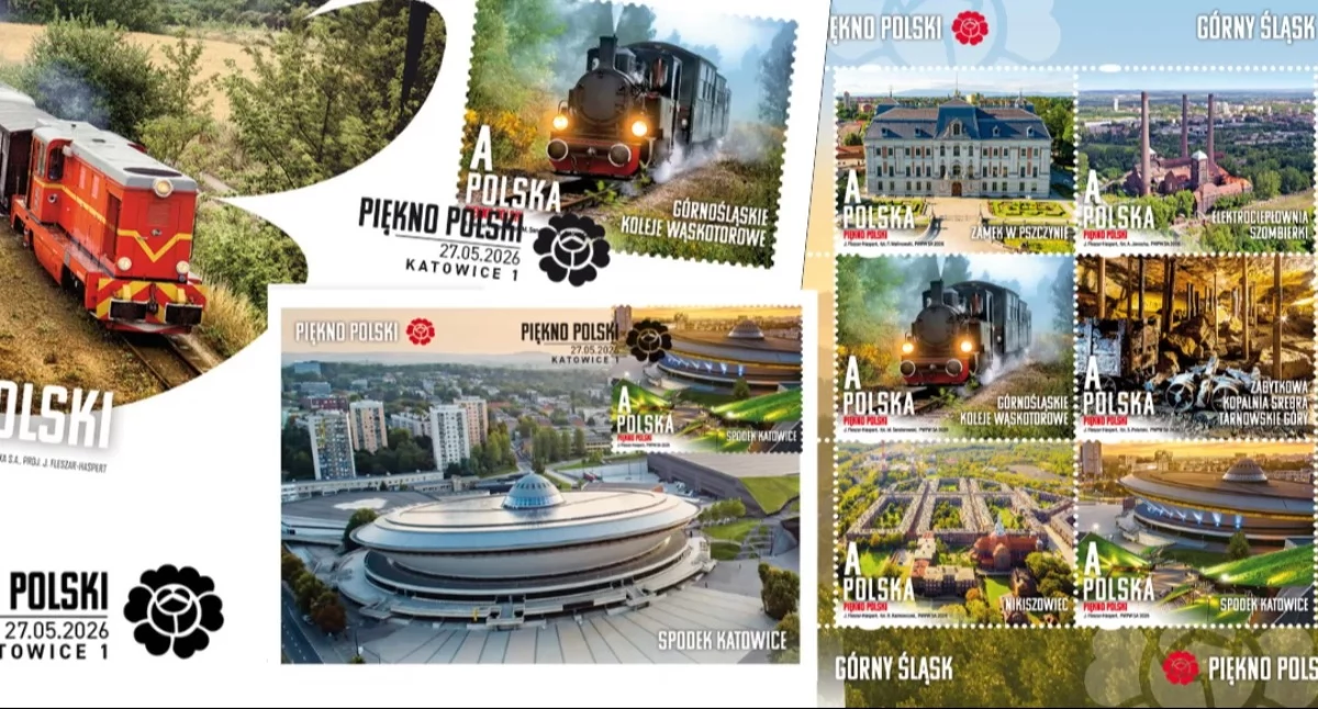 Górny Śląsk na znaczkach Poczty Polskiej. Są też Katowice