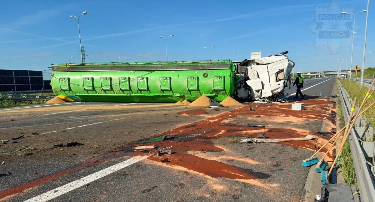 Wypadek na autostradzie A4. Droga w kierunku Wrocławia jest zablokowana