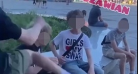 Młodzi Ukraińcy rozrabiają w centrum Katowic. Biją s&hellip;