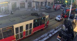 Przez kolizję wstrzymano ruch tramwajów w centrum Ka&hellip;