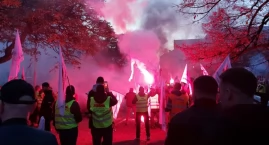 Przeciwko rządowi, Tuskowi i Zielonemu Ładowi. 10 tysięcy osób wzięło udział w manifestacji w Katowicach
