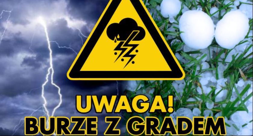 Łowicz i okolice: ostrzeżenie o burzach z gradem