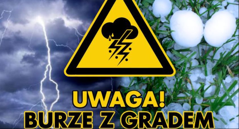 OSTRZEŻENIE! Burze z gradem