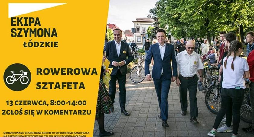 Sztafeta rowerowa Ekipy Szymona Hołowni w powiecie łowickim. Można się dołączyć