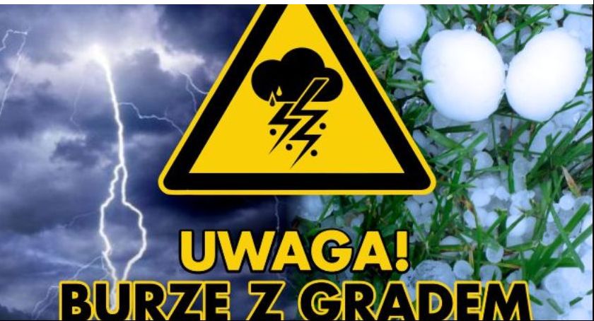 Uwaga! Kolejne ostrzeżenia przed burzami z gradem 