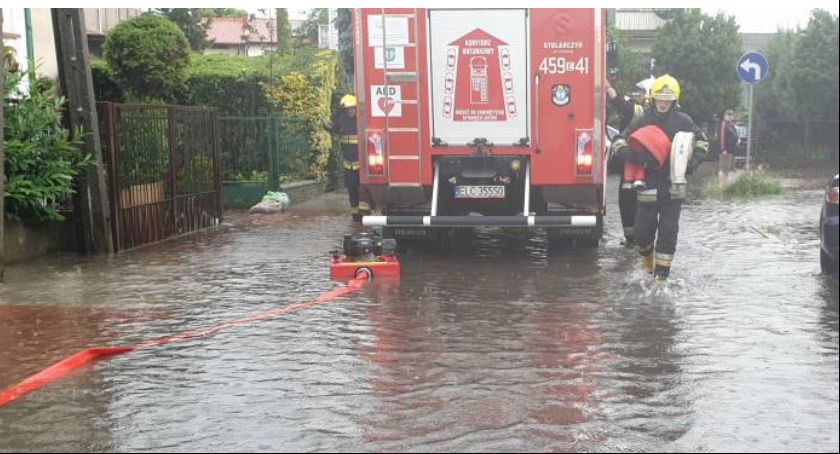 Krótko popadało a w Łowiczu już potop (FOTO i VIDEO)