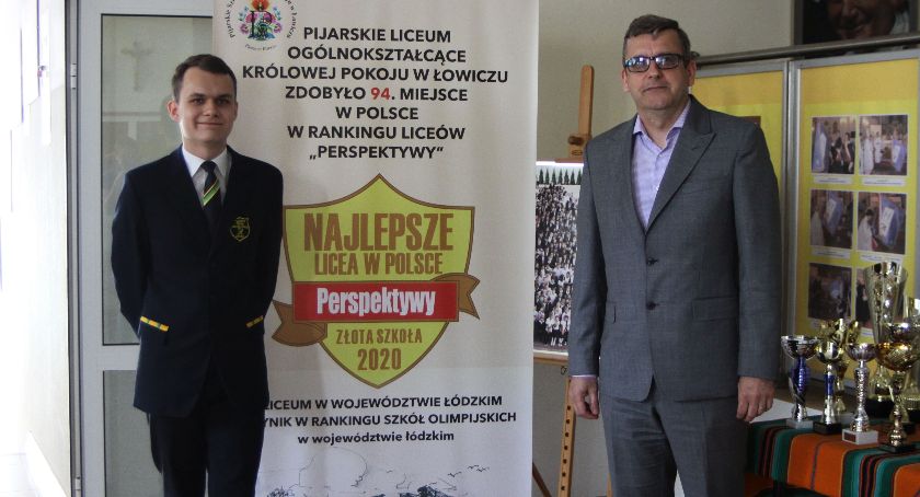 Uczeń pijarskiego liceum stypendystą marszałka województwa łódzkiego