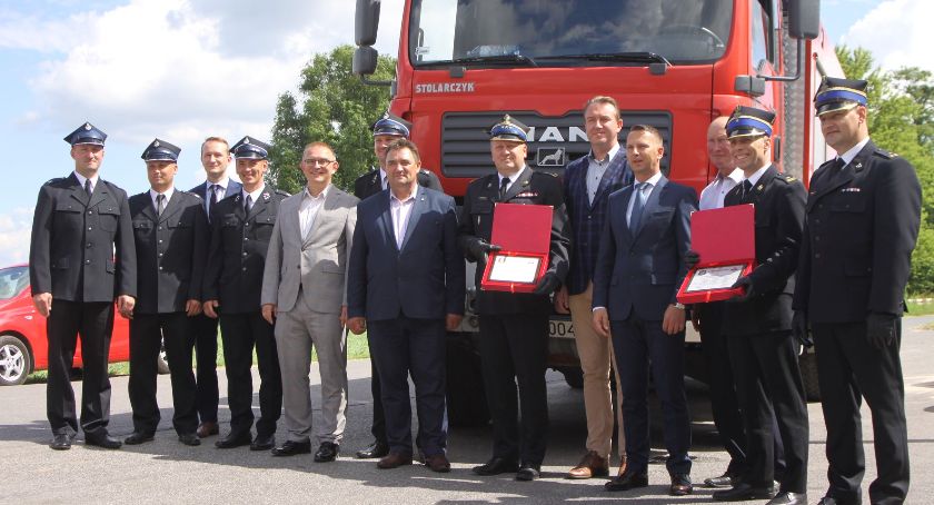Powitanie wozu strażackiego w OSP Złaków Kościelny (ZDJĘCIA, VIDEO)