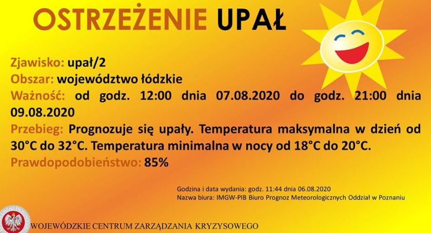 Ostrzeżenie przed upałami