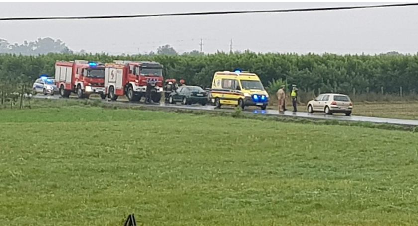 Samochód dachował w Świeryżu II