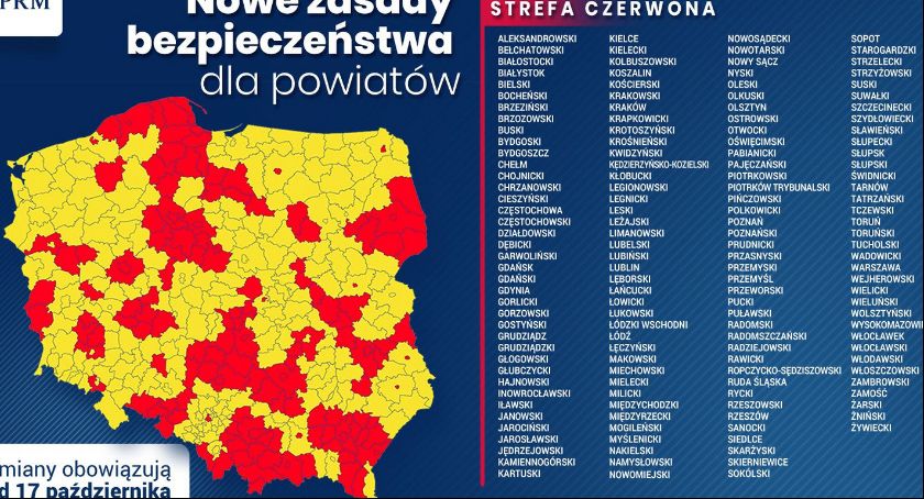 PILNE! Powiat łowicki w strefie czerwonej. Nowe obostrzenia 