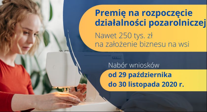 Nawet 250 tys. zł na założenie biznesu na wsi