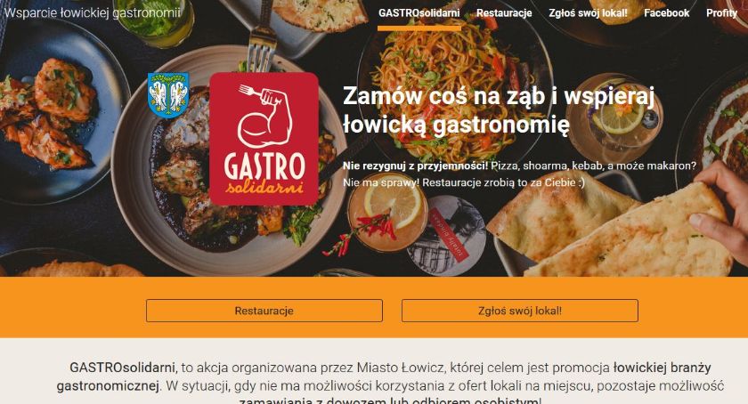 GASTROsolidarni. Władze Łowicza wspierają branżę gastronomiczną