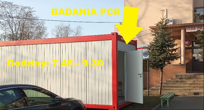 ZOZ w Łowiczu. Wymazy w kontenerze ustawionym przed szpitalem