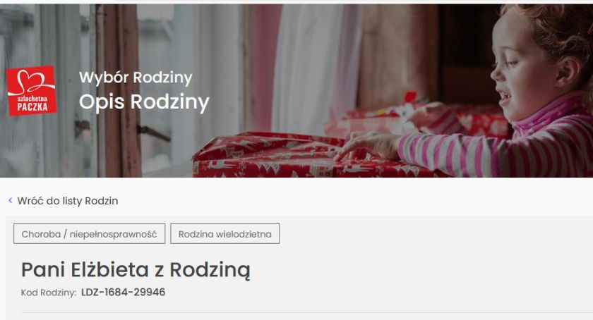 Szlachetna Paczka. Jedna z rodzin w Łowickiem wciąż czeka na pomoc