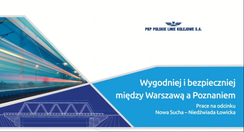 PKP chwali się nowymi inwestycjami prowadzonymi w okolicy Łowicza