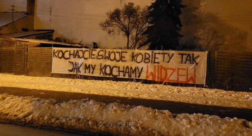 Niecodzienne życzenia i wyznanie miłości kibiców Widzewa z Łowicza