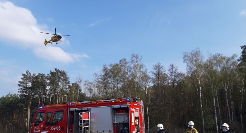 Wypadek na A2 w powiecie łowickim! Na miejscu śmigłowiec LPR