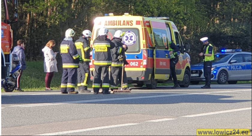 Kwiatek koło Jamna. Niebezpieczna kolizja z udziałem motocyklisty (Foto)