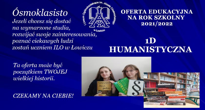 „Chełmoński” zaprasza do… klasy humanistycznej!