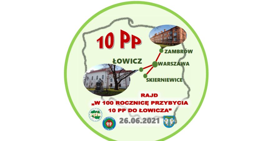 Rajd rowerowy na 100. rocznicę przybycia do Łowicza 10 Pułku Piechoty