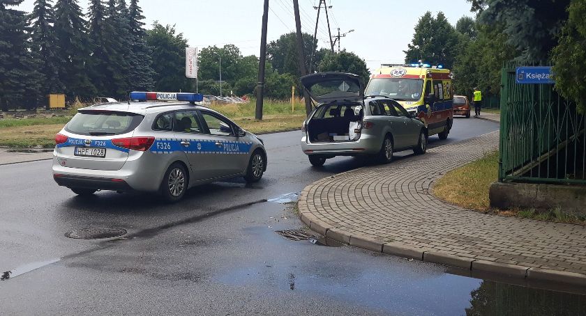 Kolizja na ul. Katarzynów w Łowiczu