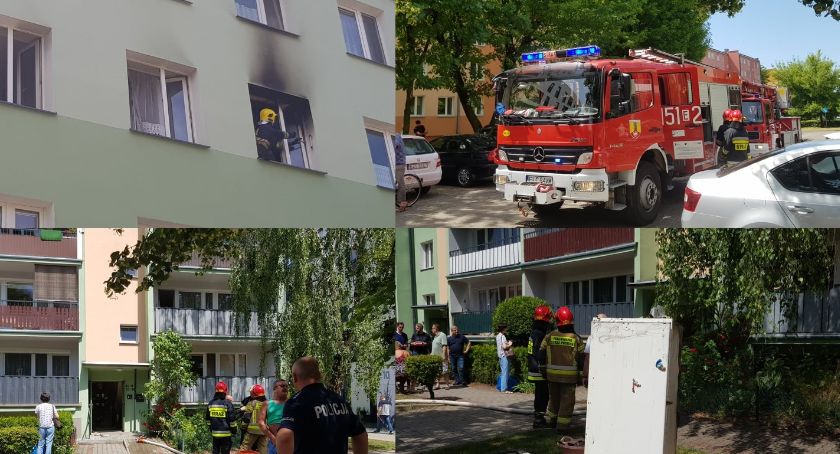 Łowicz. Pożar mieszkania na Bratkowicach (Foto i Video)