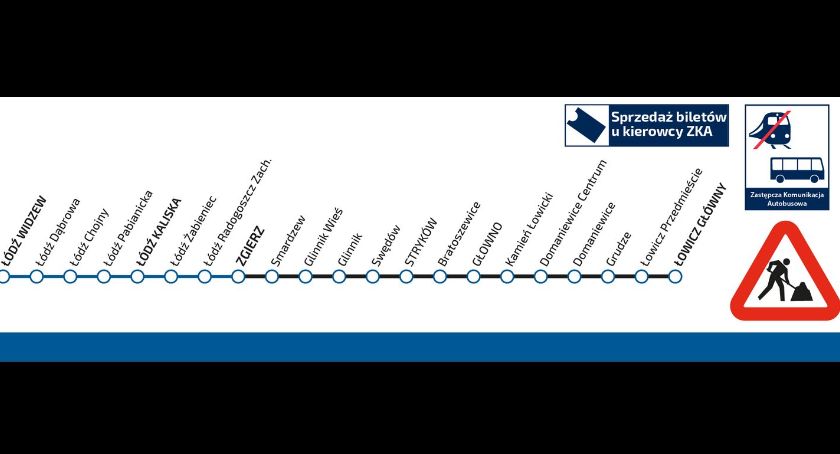 ŁKA. Zastępcza komunikacja autobusowa między Zgierzem a Łowiczem na dłużej