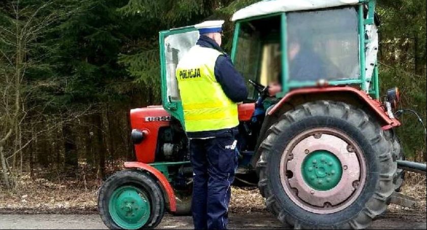 Miał 2 promile i kierował ciągnikiem rolniczym!