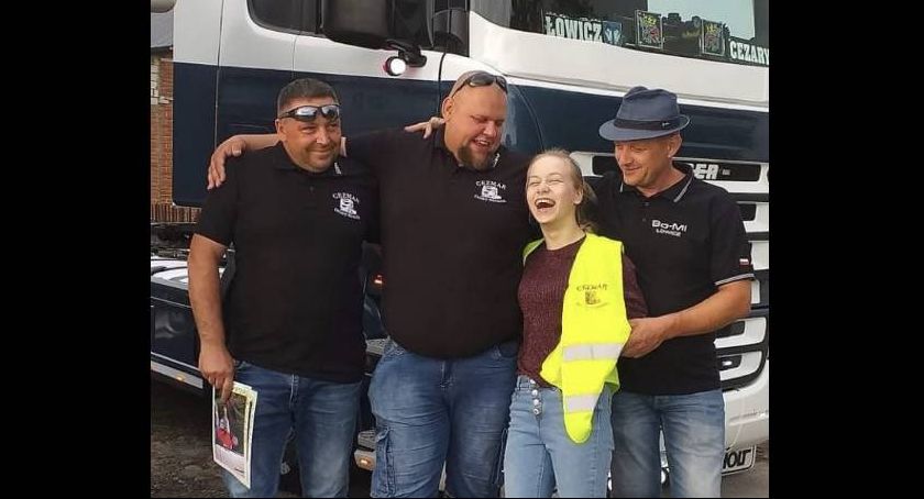 Kierowcy ciężarówek z wizytą u Dominiki Skomiał (Foto)