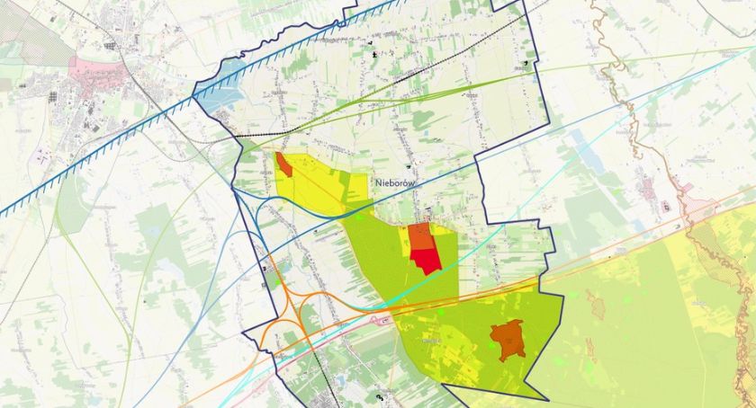 Nieborów. Cztery warianty przebiegu Kolei Dużych Prędkości