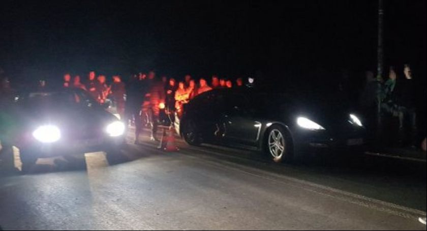 Nielegalne wyścigi samochodowe! Tym razem nie na łowickich ulicach
