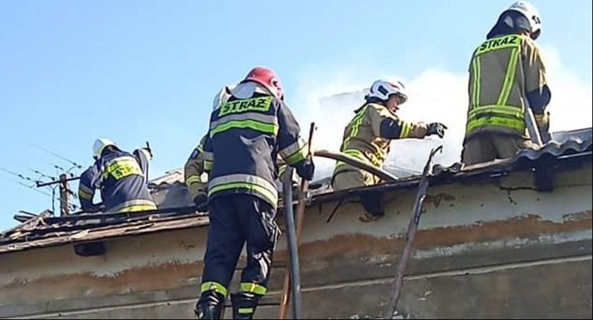 Pożar budynku mieszkalnego w gminie Kiernozia