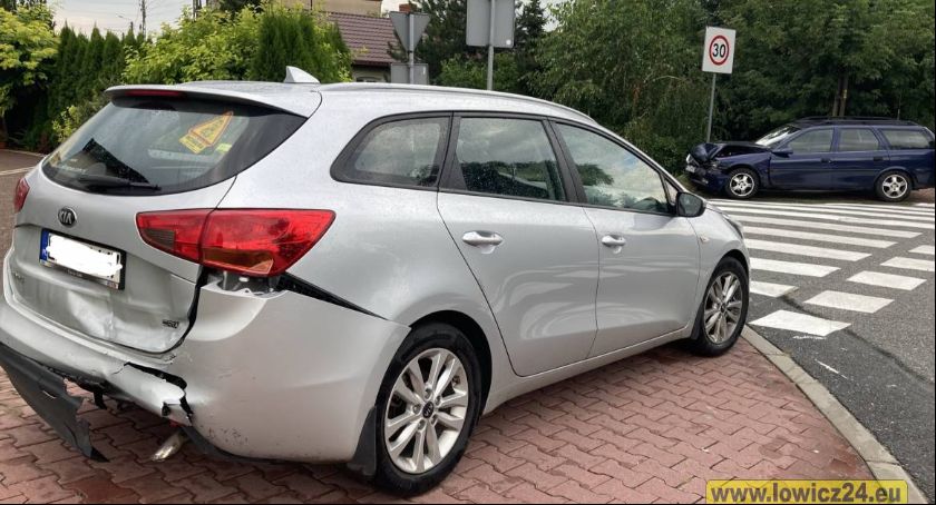 Łowicz. Kolizja na ul. Łęczyckiej (Foto)