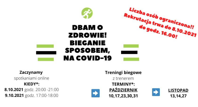 Dbam o zdrowie! Bieganie sposobem na Covid-19. Ruszyła rekrutacja do projektu
