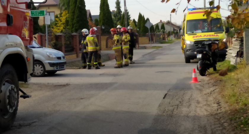 Gmina Zduny. Zderzenie osobówki z motorowerem