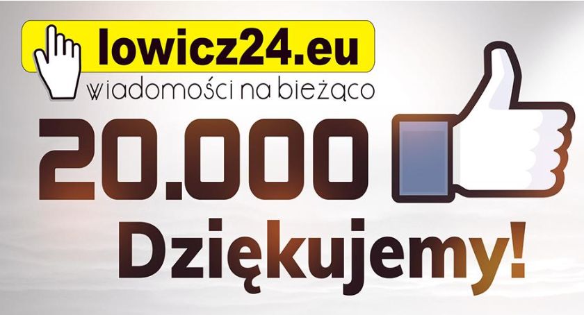Mamy ponad 20 tysięcy polubień na Facebooku! Dziękujemy! :)