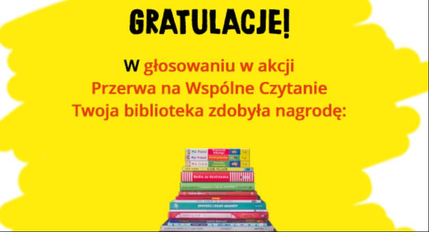 Biblioteka w Kiernozi i w Łowiczu w gronie laureatów akcji Przerwa na wspólne czytanie