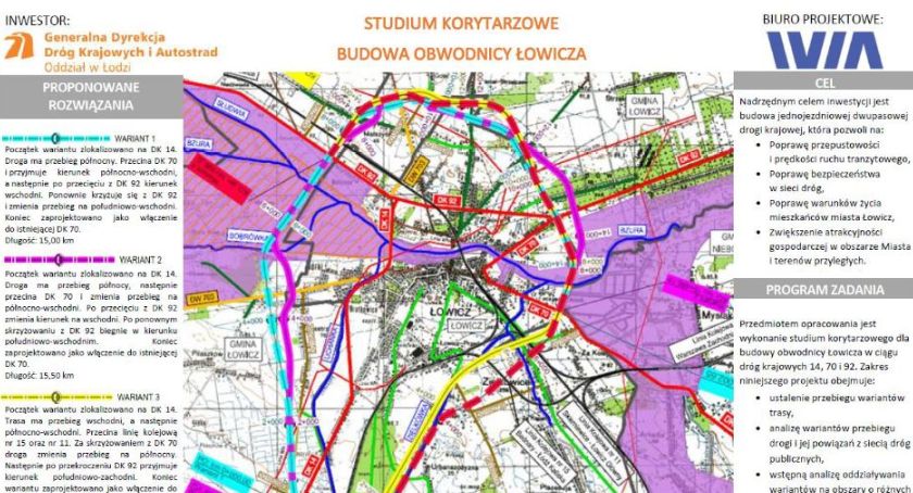 Obwodnica Łowicza. Ponad 2,4 tys. wniosków do GDDKiA. Jest raport
