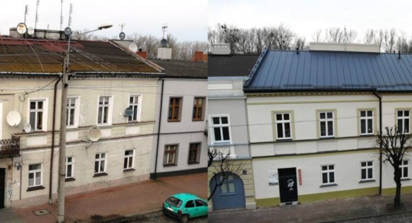 Zabytkowa kamienica ZGM przy ul. Podrzecznej w Łowiczu przed i po remoncie (foto)