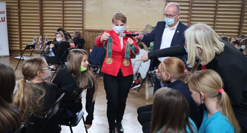 Mistrzyni olimpijska z Atlanty odwiedziła Szkołę Podstawową nr 1 (foto, film)