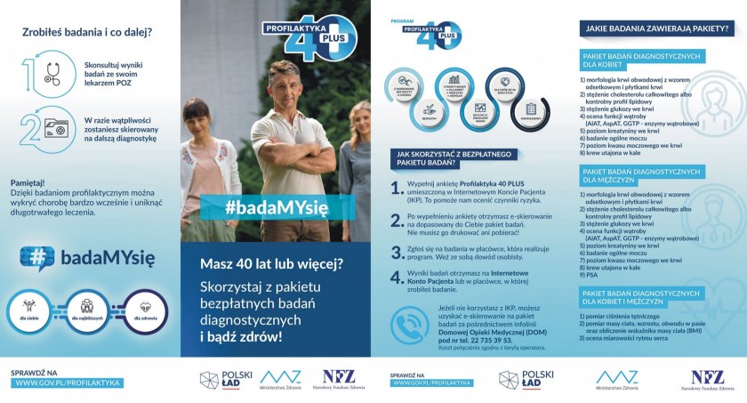 Skończyłeś 40 lat? Łowicki szpital zaprasza na profilaktyczne, bezpłatne badania