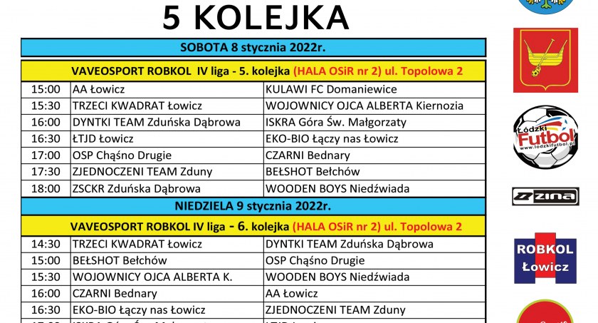 Łowicka Liga Futsalu wraca do gry po przerwie. Plan gier 8-9 stycznia