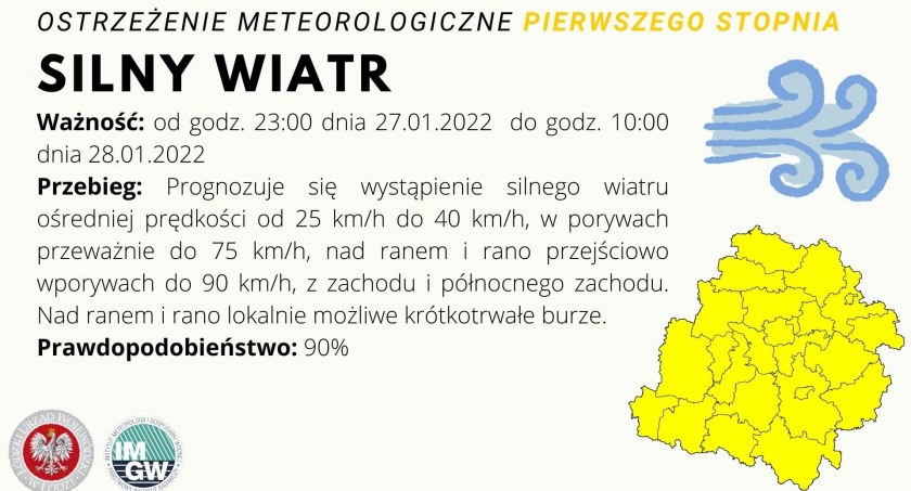 Uwaga na silny wiatr! IMGW wydał ostrzeżenie