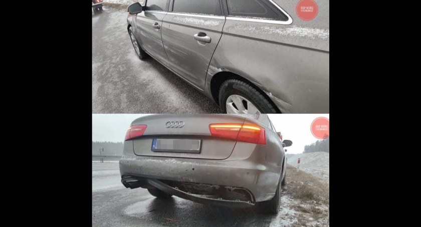 Niezachowanie bezpiecznej odległości przyczyną kolizji 