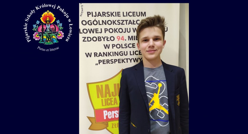 Miłosz Grzywacz z Pijarskiej w kolejnym etapie Olimpiady Matematycznej