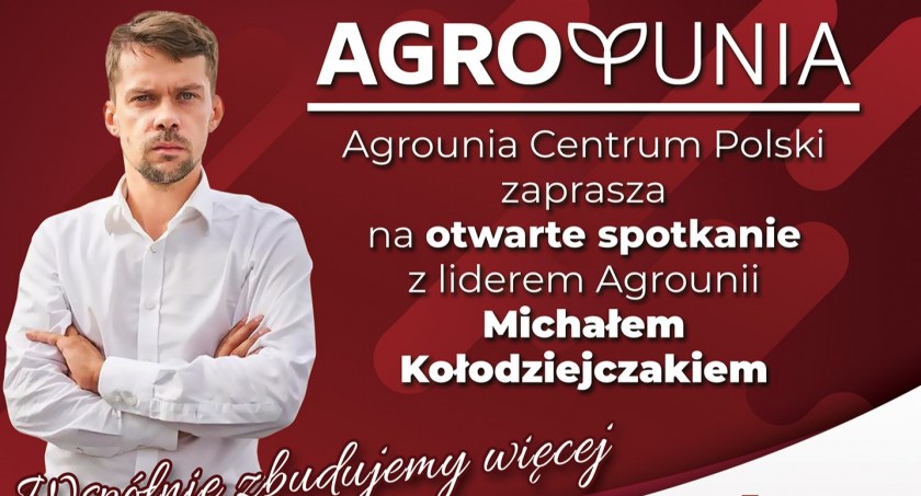 Agrounia zaprasza na spotkanie z Michałem Kołodziejczakiem